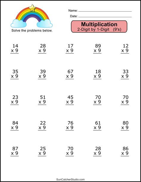 Free Multiplication Worksheets Image