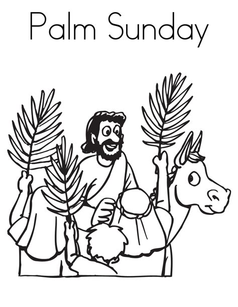 Free Palm Sunday Coloring Pages