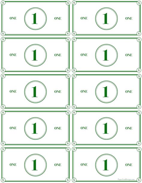 Free Play Money Templates