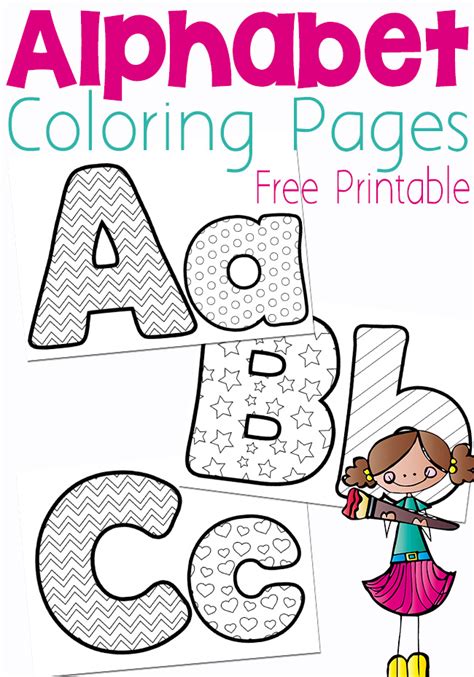 Free Printable Alphabet Coloring Pages