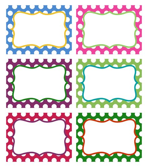 Free Printable Blank Labels for Specific Needs