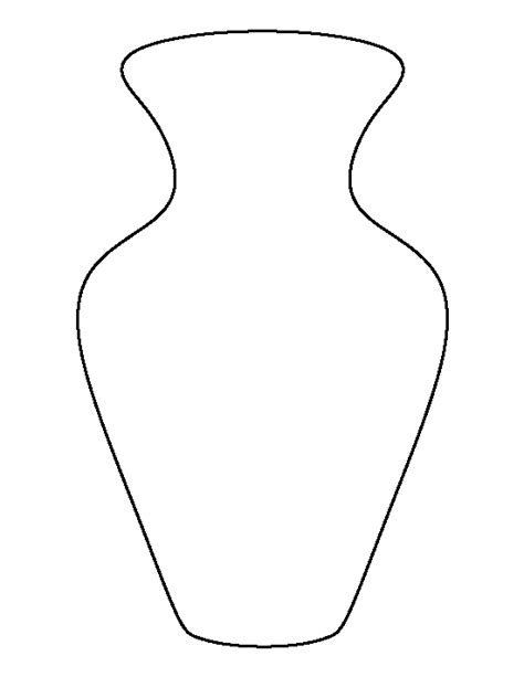 Free Printable Vase Template