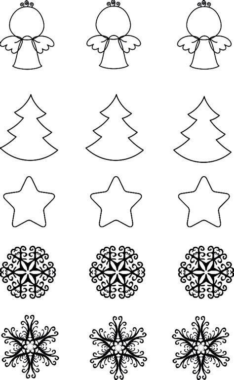 Free Royal Icing Christmas Templates