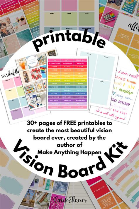 Free Vision Board Printables