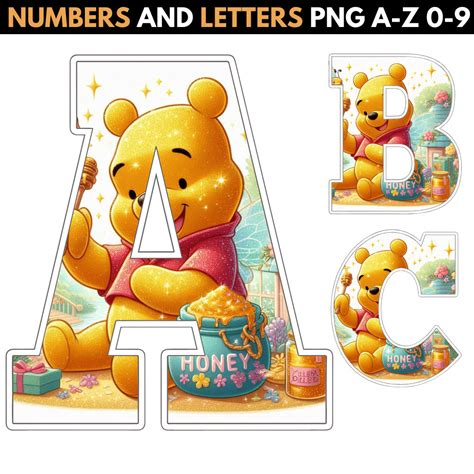 Free Winnie the Pooh Alphabet Letters