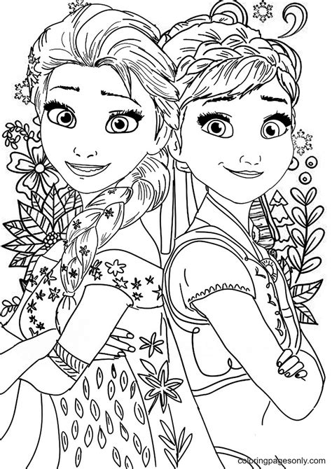 Frozen Colouring Pages For Adults