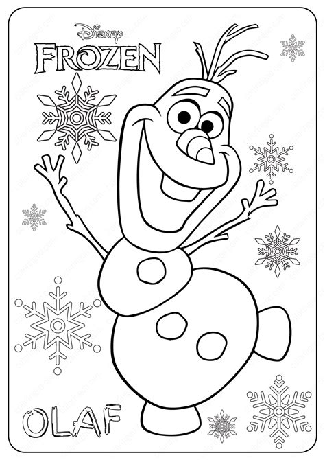 Frozen Colouring Pages For Kids