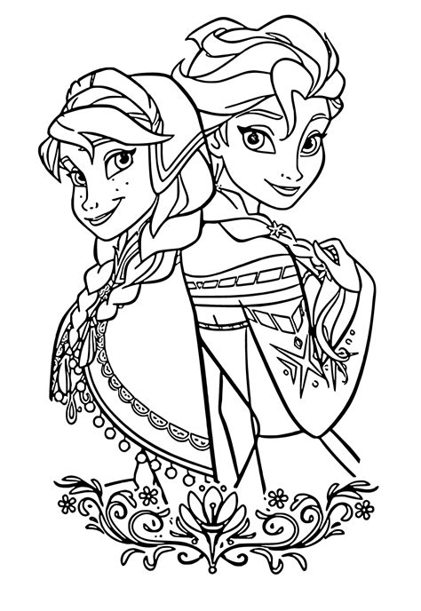 Frozen Colouring Pages With Patterns