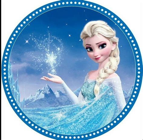 Elsa cake topper printable