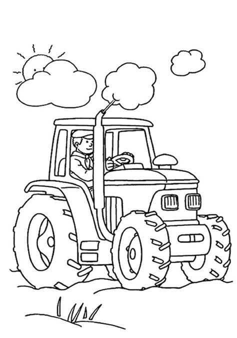 Fun Activities with Tractor Coloring Pages