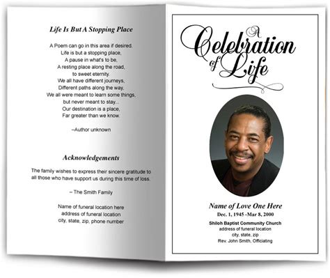 Funeral Program