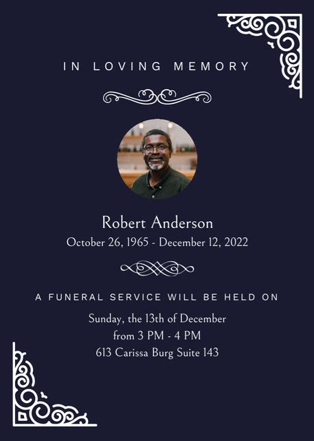 Funeral Service Notice