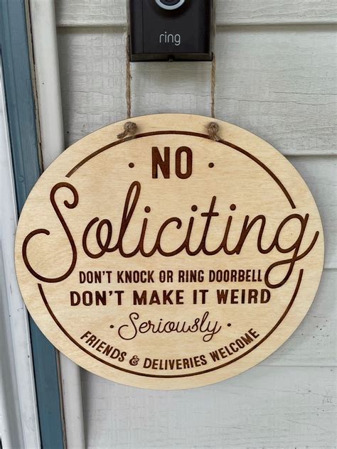 Funny No Soliciting Signs