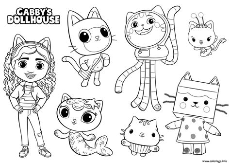 Gabby Dollhouse Coloring Page 7