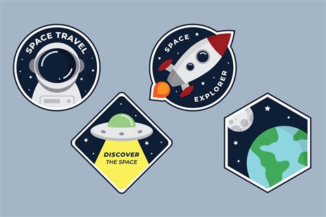 Galaxy Badge Template