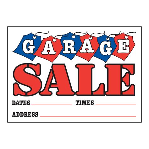 Garage Sale Sticker Examples