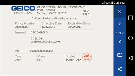 Description of Geico Insurance Card Benefits