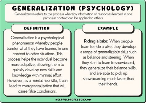 Generalization