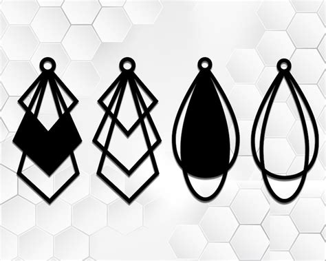 Geometric Earring Template