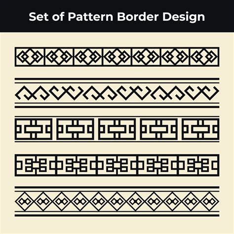 Geometric Pattern Borders