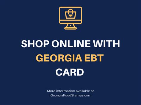 Georgia Ebt Card for Online Shopping