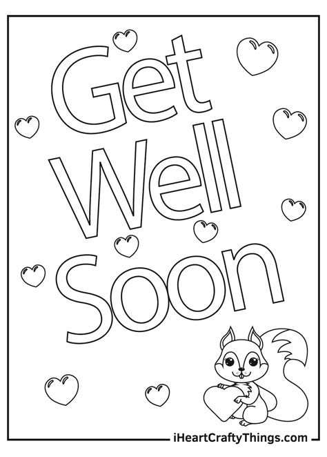 Get Well Coloring Pages for Adults