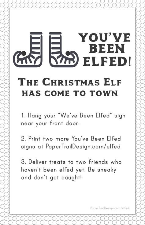 Getting Started with a You've Been Elfed Printable Sheet