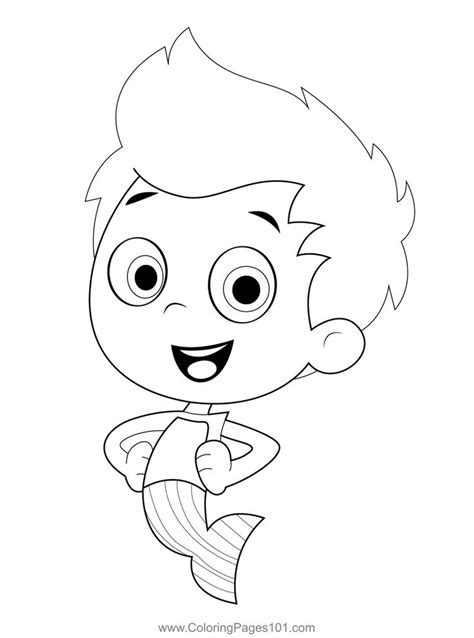 Gil from Bubble Guppies coloring page