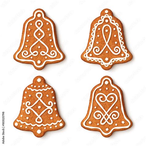 Gingerbread Bells Template