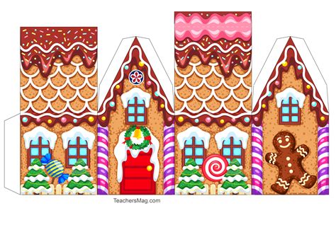 Gingerbread House Template Printable