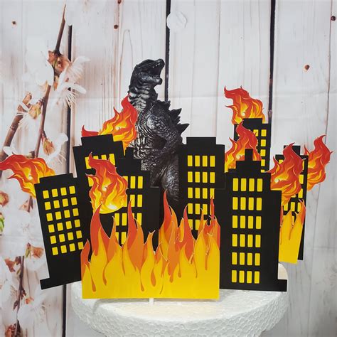 Godzilla Cake Topper Design