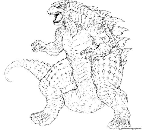 Godzilla Coloring Pages to Print