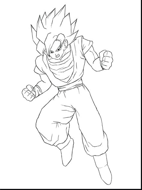 Goku vs Vegeta coloring page