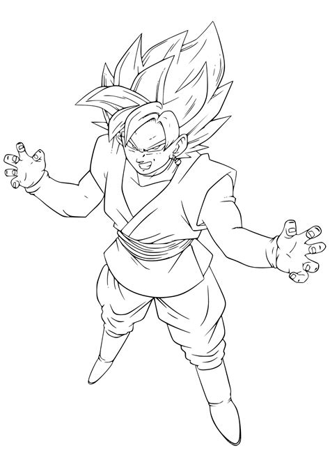 Goku with Dragon Ball coloring page