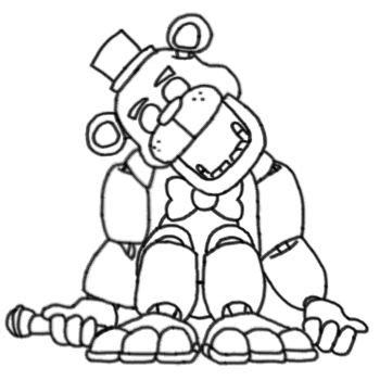 Golden Freddy Coloring Pages