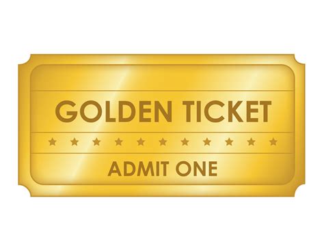 Golden Ticket Printable Design