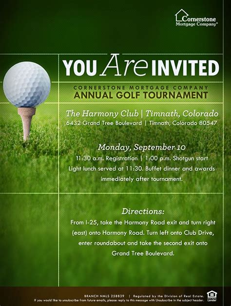 Golf Club Membership Invitation