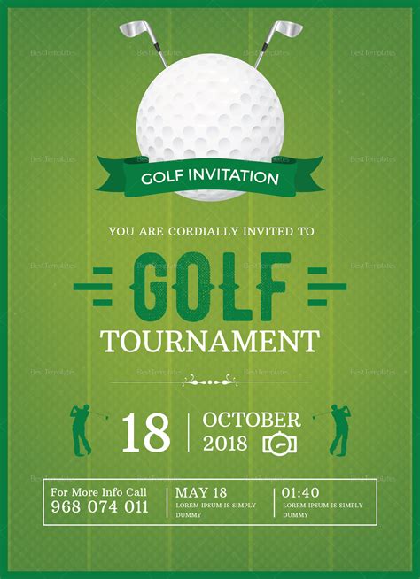 Golf Invitation Templates