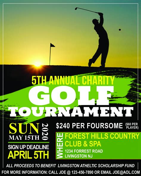 Golf Outing Flyer Example 8