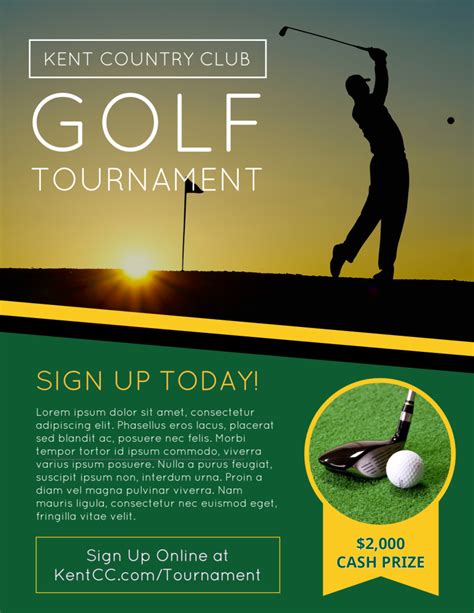 Golf Outing Flyer Template Example