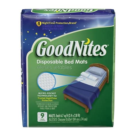 Goodnites Bed Mats for Extra Protection