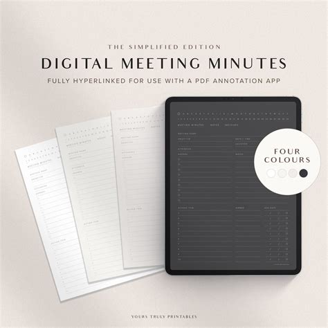 Goodnotes Meeting Notes Template