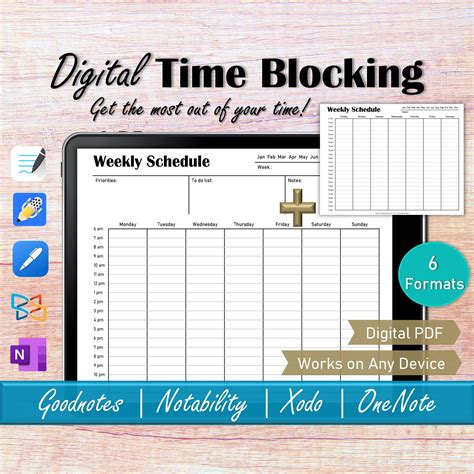 Goodnotes Time Management Template