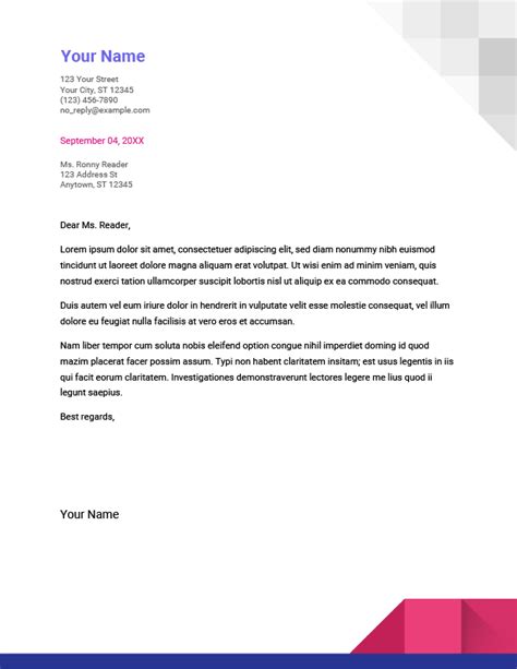 Google Doc Cover Letter Template