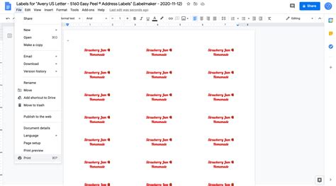 Google Docs Sticker Templates Example 3