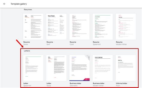 Google Docs Template 1