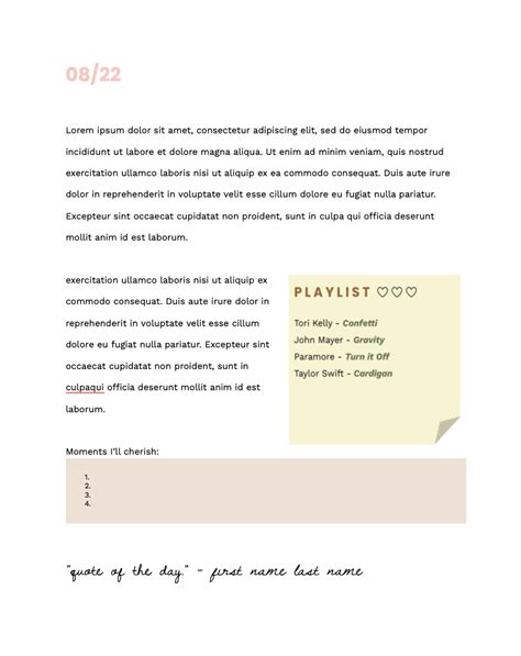 Google Docs Template 6