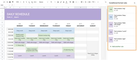 Google Sheets Scheduling Introduction