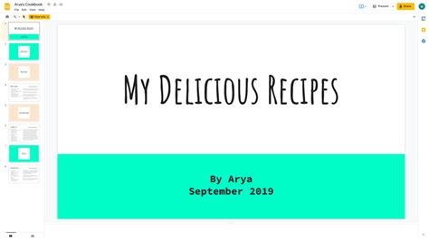 Google Slides Cookbook