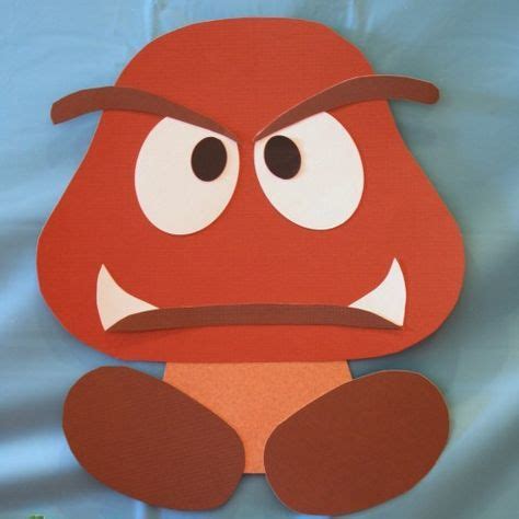 Craft ideas using Goomba face printables